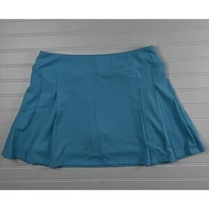 Tommy Bahama Golf Skort Womens Large Blue Athletic Skirt Pleated Performance